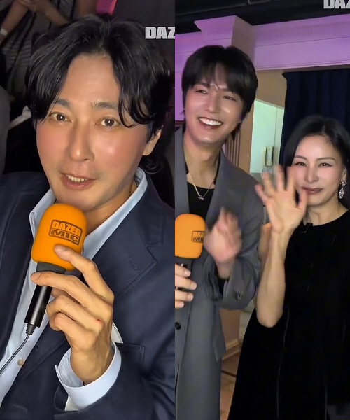Is That Really Jang Dong-gun? His Face Looks Completely Different... Ko So-young Shares a Friendly Two-Shot with Minho While Her Husband Stands Nearby