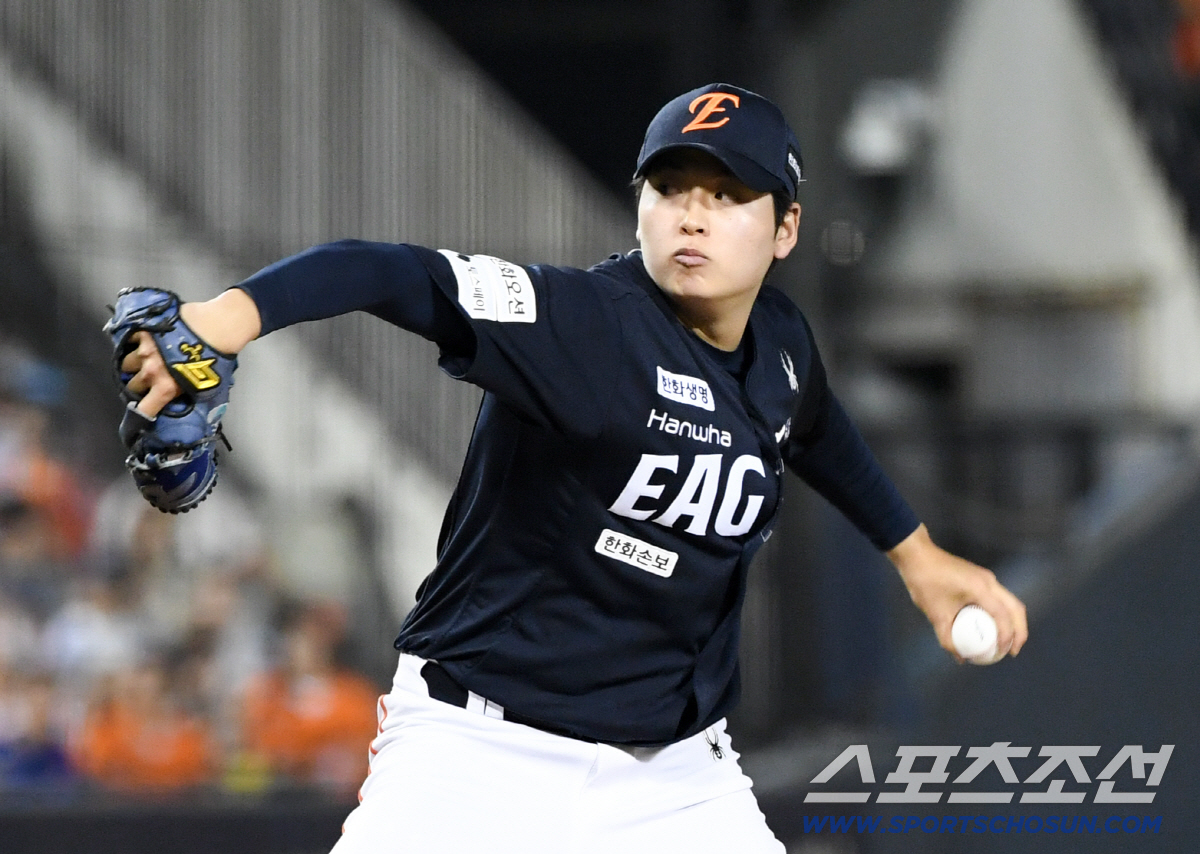 3일 잠실구장에서 열린 LG와 한화의 경기. 한화 조동욱이 역투하고 있다. 잠실=박재만 기자 pjm@sportschosun.com/2026.07.03/