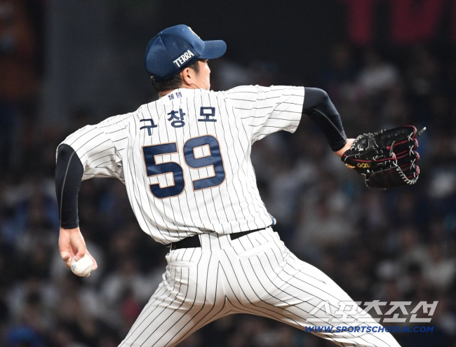 24일 창원 NC파크에서 열린 KBO리그 NC와 LG의 경기. 선발 투구하고 있는 NC 구창모. 창원=송정헌 기자 songs@sportschosun.com/2025.09.24/