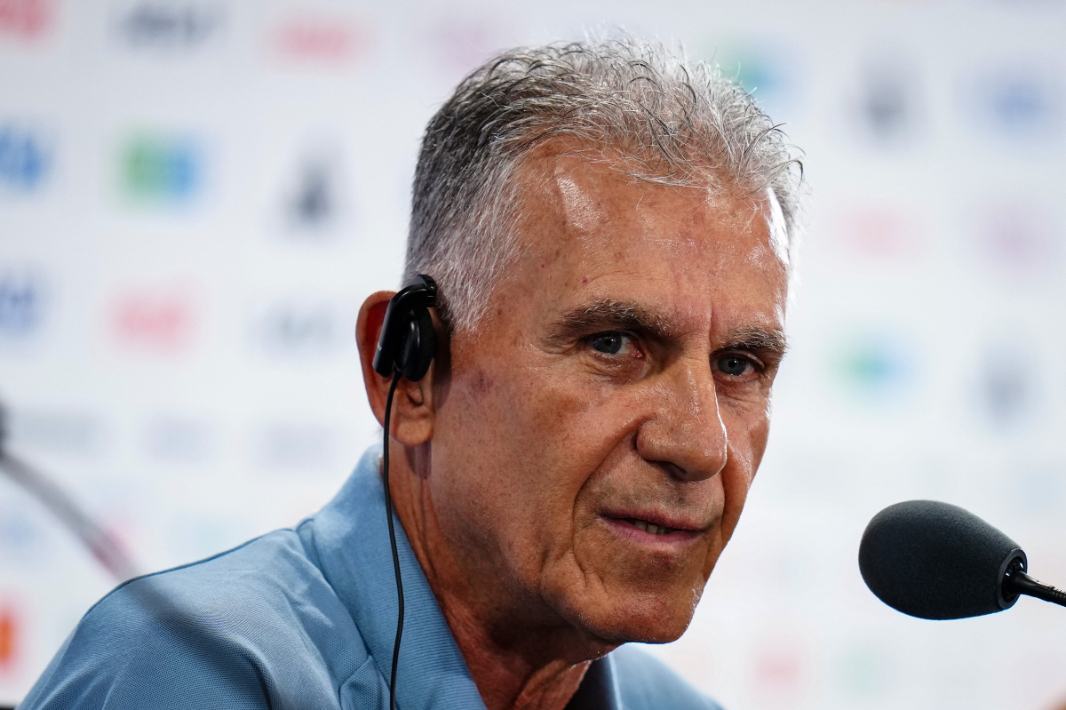 (260703) -- KANSAS CITY, July 3, 2026 (Xinhua) -- Carlos Queiroz, head coach of Ghana, attends a press conference ahead of the round of 32 match between Colombia and Ghana at the FIFA World Cup 2026 in Kansas City, the United States, July 2, 2026. (Xinhua/Jia Haocheng)