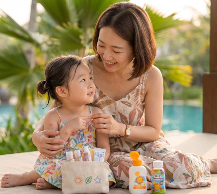 'Feeling sick abroad can be a hassle'... Handy medicines to keep your child healthy on a Southeast Asia trip