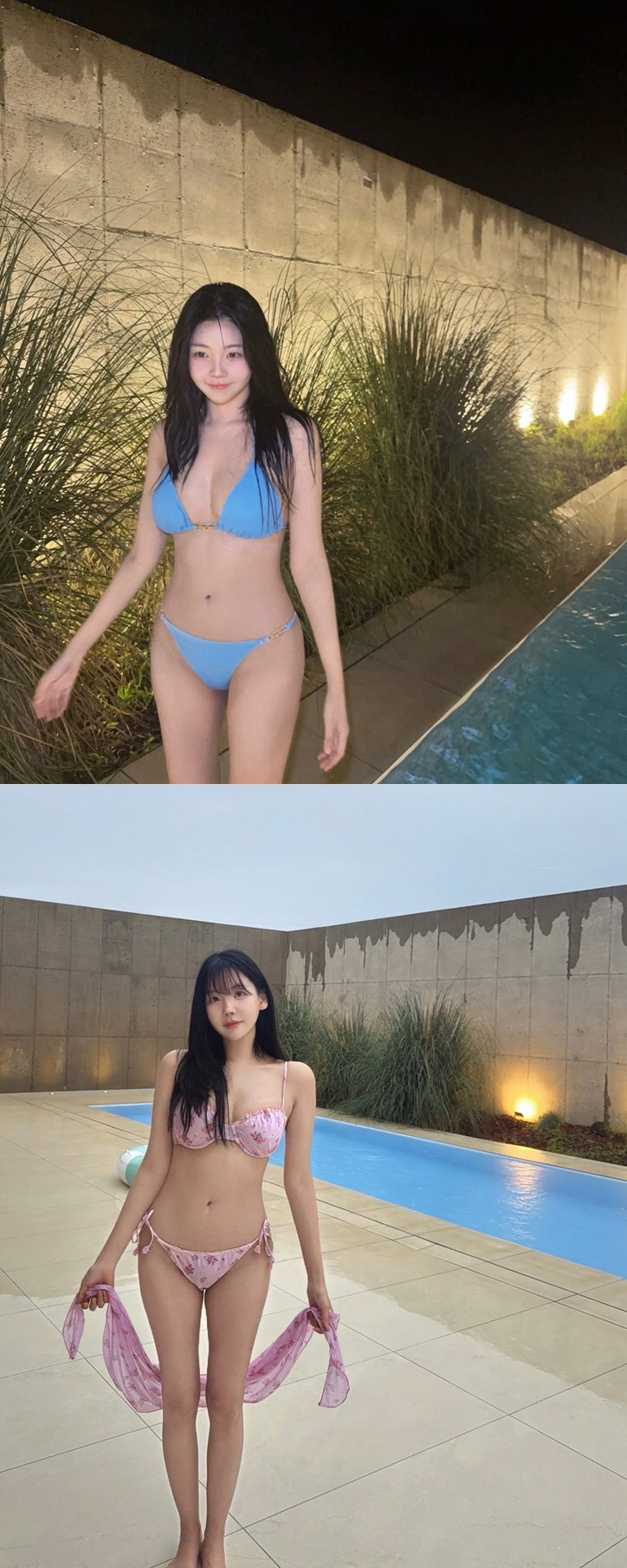 '애프터스쿨' 레이나, 비키니 입고 뽐낸 '반전 글래머'..이주연도 '불꽃 반응'