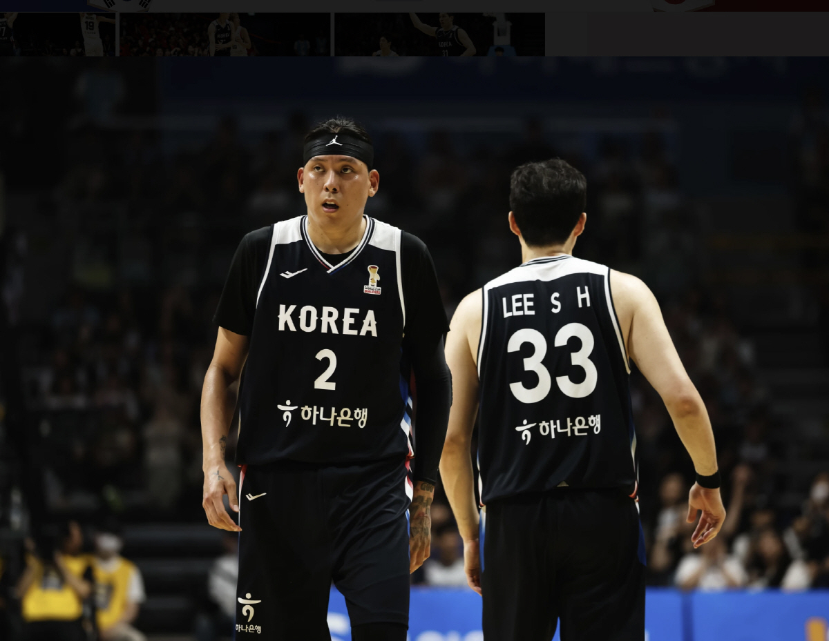 일본전에 출전한 최준용과 이승현(오른쪽). 사진제공=FIBA