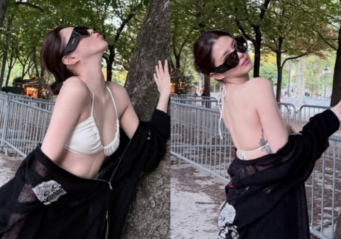 Han So-hee Shows Off Stunning Curves in a Bikini, Drawing Attention with Side Tattoo
