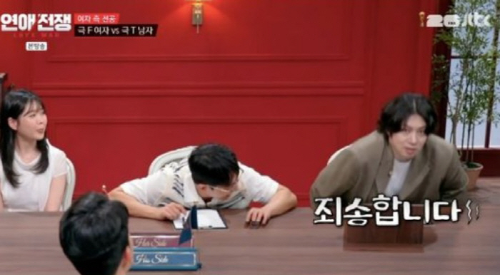 Heechul Suddenly Apologizes, Saying 'I'm Sorry to My Exes' ... Self-Reflects While Watching a '100% T' Boyfriend on 'Love War'