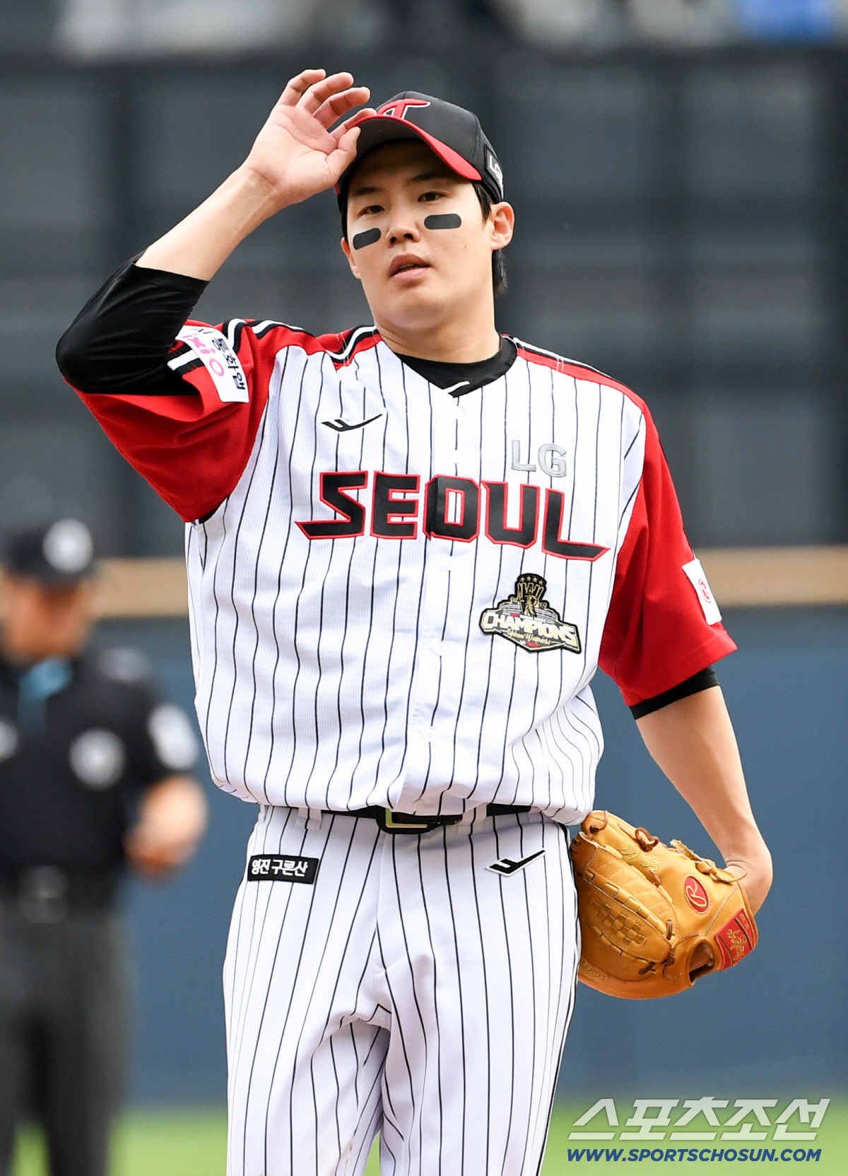 14일 잠실구장에서 열린 LG와 롯데의 경기. 1회 마운드에 오른 LG 선발 임찬규. 잠실=박재만 기자 pjm@sportschosun.com/2026.06.14/
