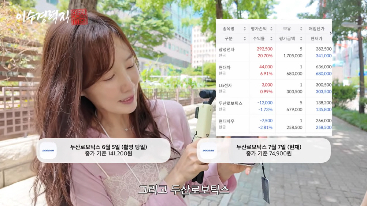 이수경, '삼전·현대차' 투자에 웃었다…1개월차 주린이 반전 결과