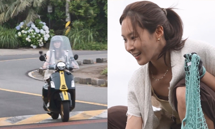 Yuri's Jeju Life Has Changed So Much... She Gets Off Her Motorcycle and Immediately Starts Picking Up Shellfish with a Net ('I Live Alone')
