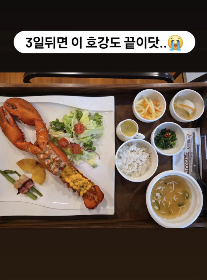 Ahn Young-mi Enjoys a Lavish Postpartum Meal at a Recovery Center... 'This Luxury Ends in Three Days'