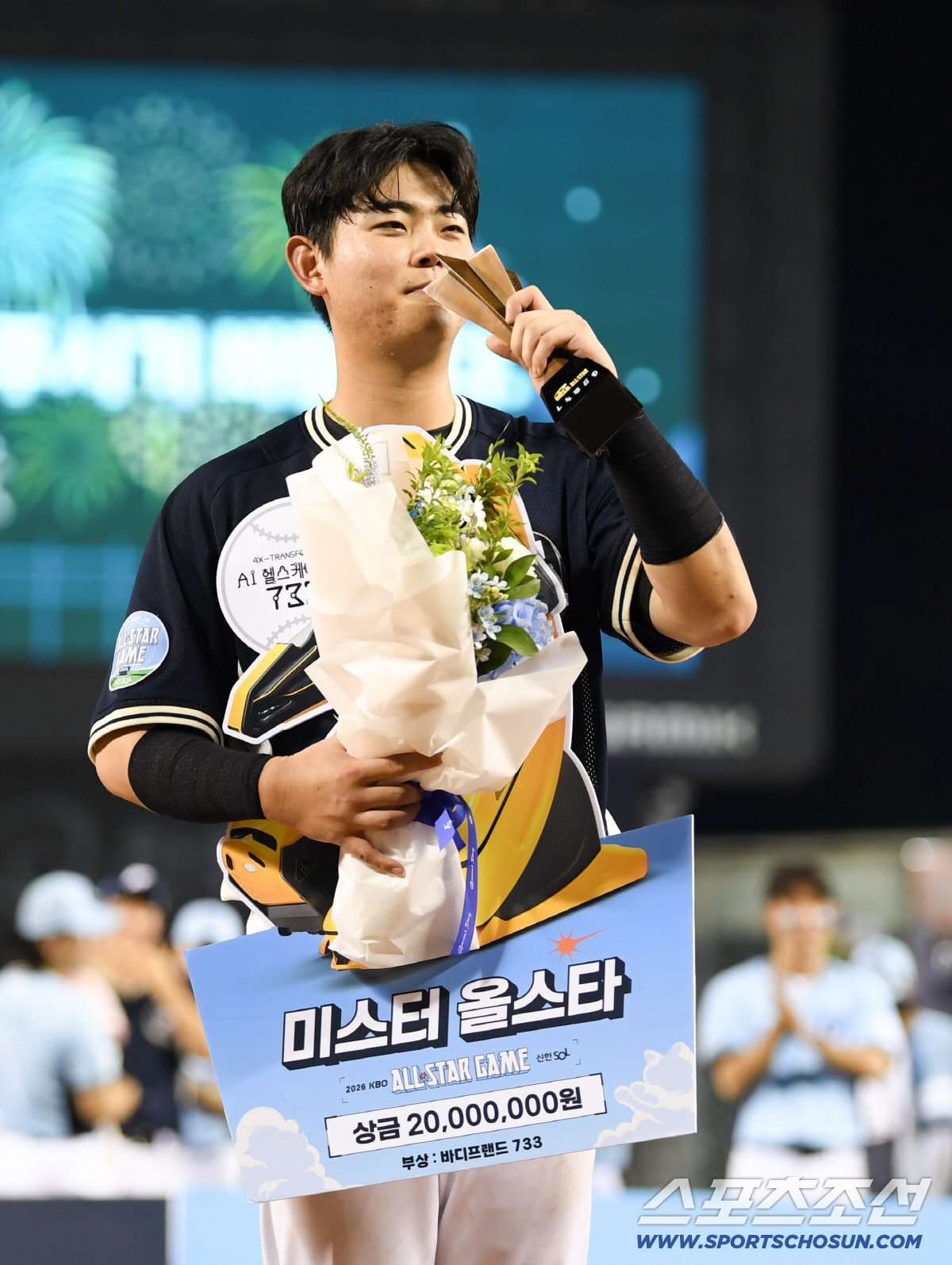 11일 잠실구장에서 2026 KBO리그 올스타전이 열렸다. 미스터 올스타 허인서가 포즈를 취하고 있다. 잠실=박재만 기자 pjm@sportschosun.com/2026.07.11/