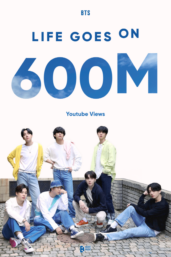 Official BTS's song of comfort during the pandemic, 'Life Goes On' MV surpasses 600 million views