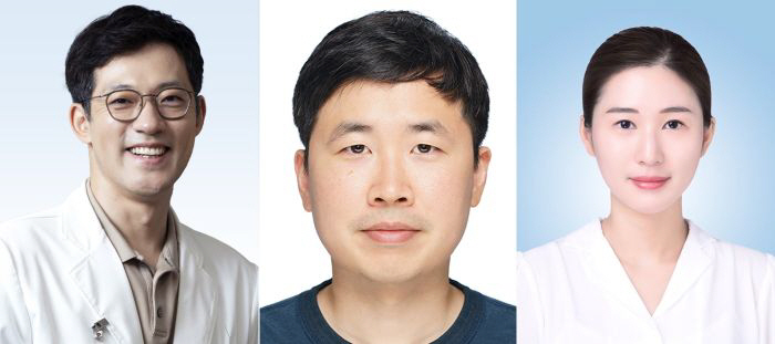(From left) Professor Kang Si-hyuk of the Cardiology Department at Seoul National University Bundang Hospital, Kwon Hui, and Park Se-young
