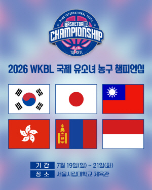 '아시아 농구 유망주 한자리에'…WKBL 국제 유소녀 농구 챔피언십 19일 개막