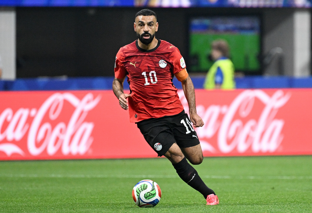 (260708) -- ATLANTA, July 8, 2026 (Xinhua) -- Mohamed Salah of Egypt competes during the round of 16 match between Argentina and Egypt at the 2026 FIFA World Cup at Atlanta Stadium in Atlanta, the United States, July 7, 2026. (Xinhua/Chen Yichen)