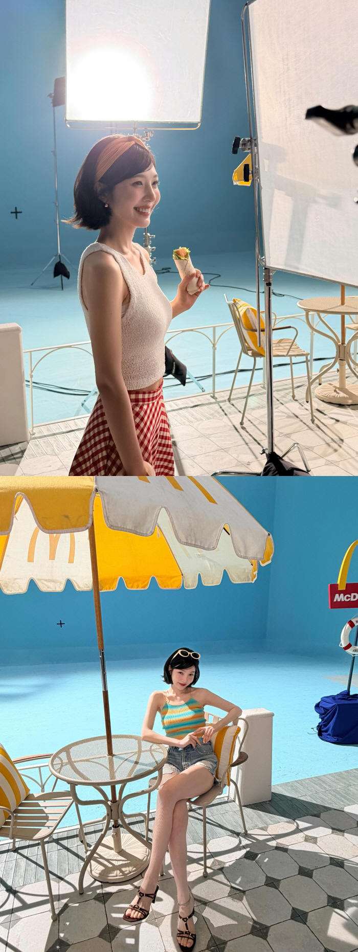 레드벨벳 조이, 크롭톱·핫팬츠로 드러낸 '뼈말라' 몸매..반전 복근까지
