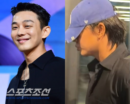 Yoo Ah-in spotted on first official outing after suspended sentence in drug case... 'Black shirt and a hat pulled low'