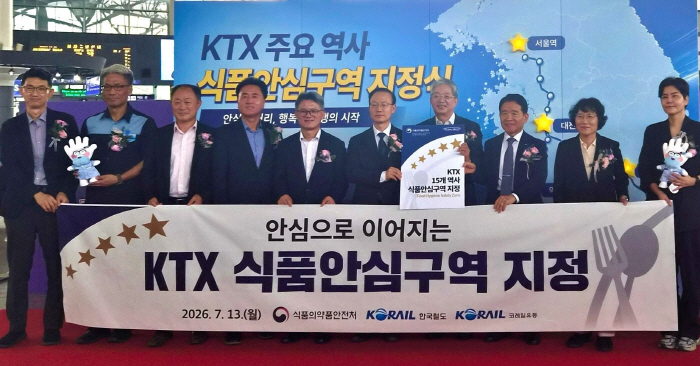 KORAIL Expands Food Safety Zones at KTX Stations, Adding 15 More Including Busan and Gangneung