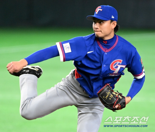 WBC 호주전에 등판한 쉬뤄시. 스포츠조선DB