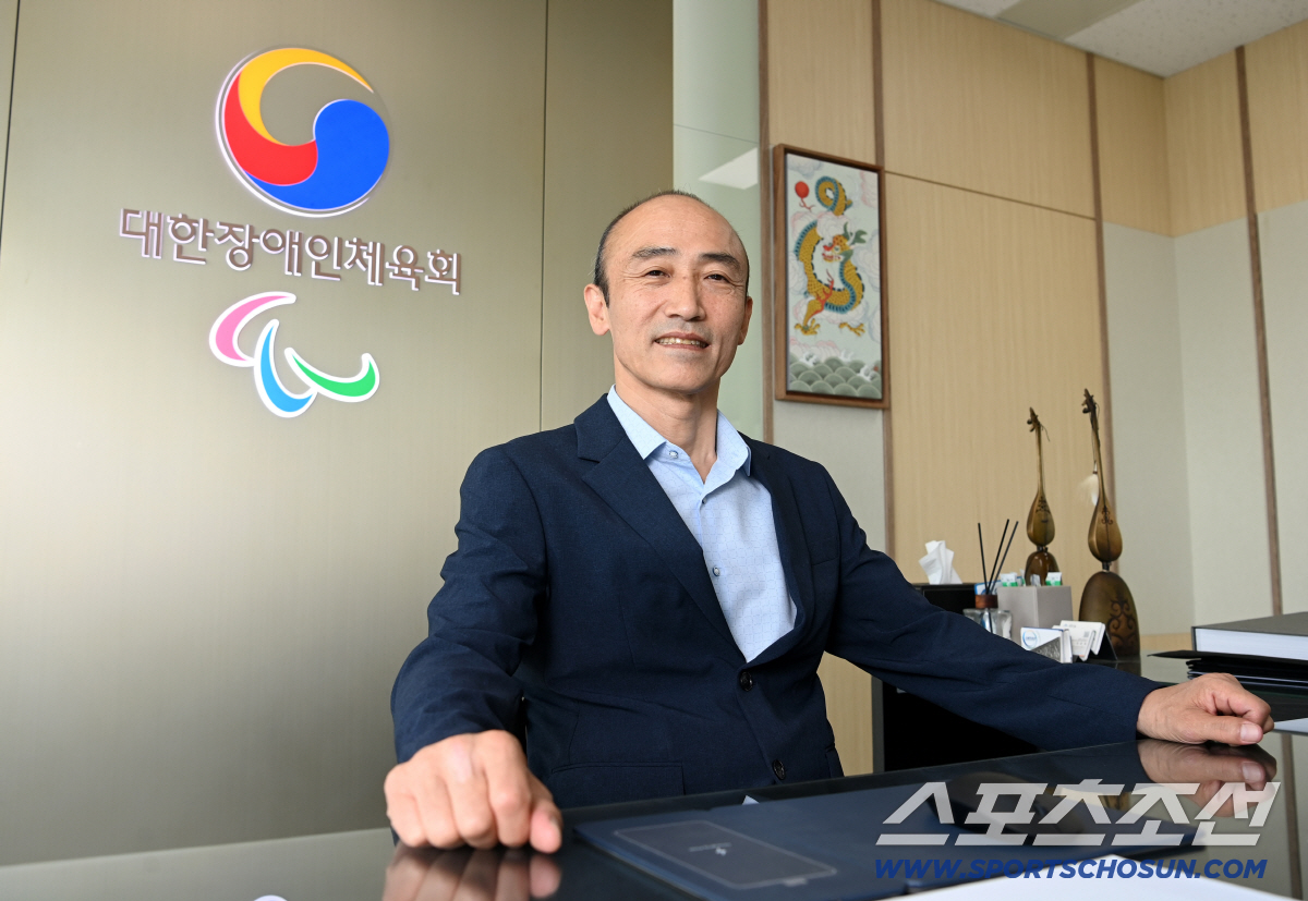 정진완 대한장애인체육회 회장 허상욱 기자 wook@sportschosun.com/2026.07.07/