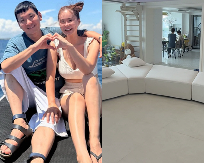 '정성호♥' 경맑음, 100평 한강뷰 집 또 바꿨다..새 소파 하나로 '럭셔리 분위기'