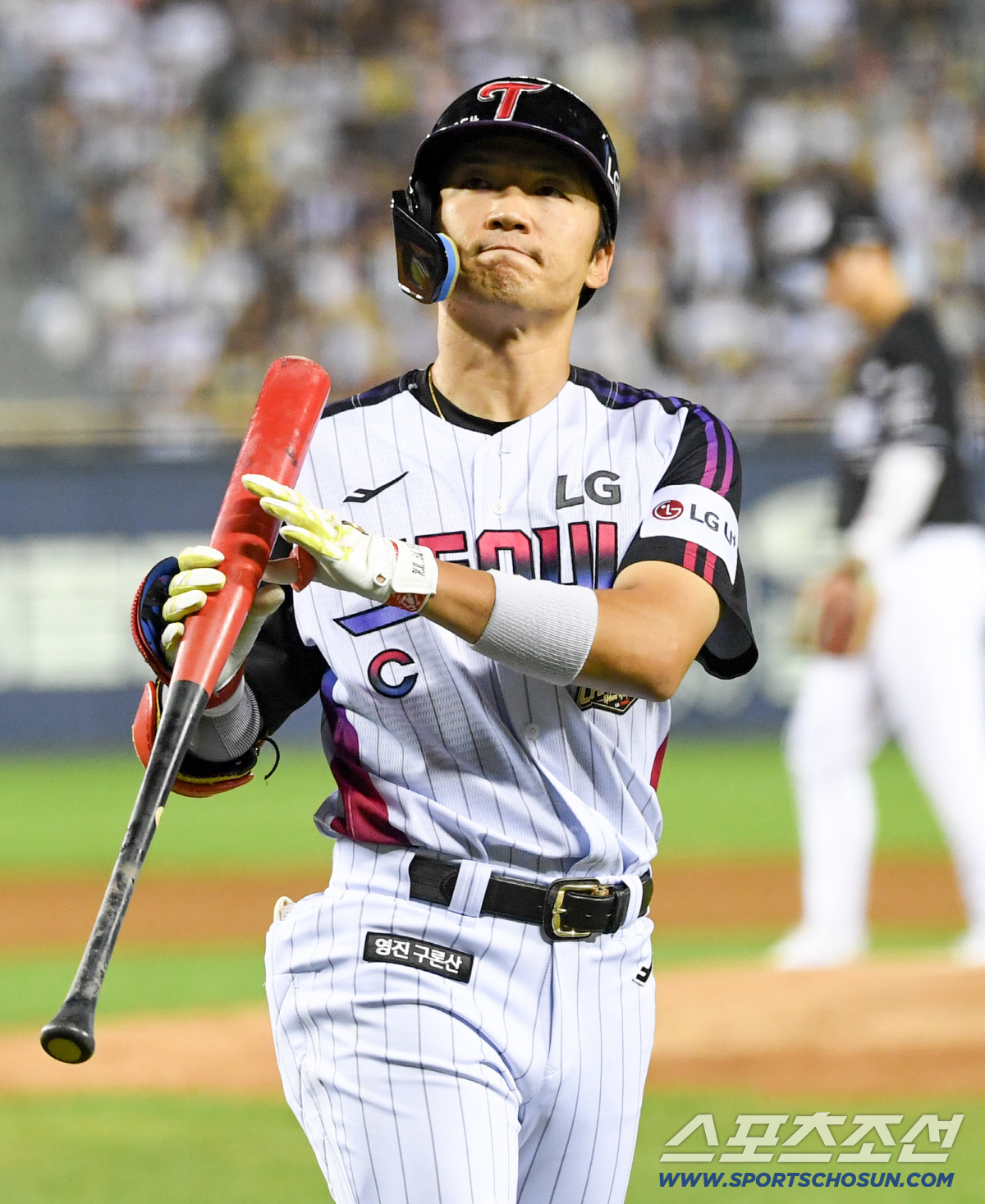 17일 잠실구장에서 열린 LG와 KT의 경기. 8회 찬스를 살리지 못한 LG 박해민. 잠실=박재만 기자 pjm@sportschosun.com/2026.07.17/