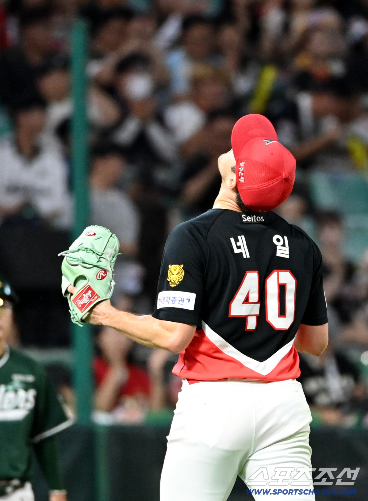 18일 인천SSG랜더스필드에서 열린 KIA와 SSG의 경기. 7회말 투구를 무실점으로 마친 네일이 기뻐하고 있다. 인천=허상욱 기자 wook@sportschosun.com/2026.07.18/