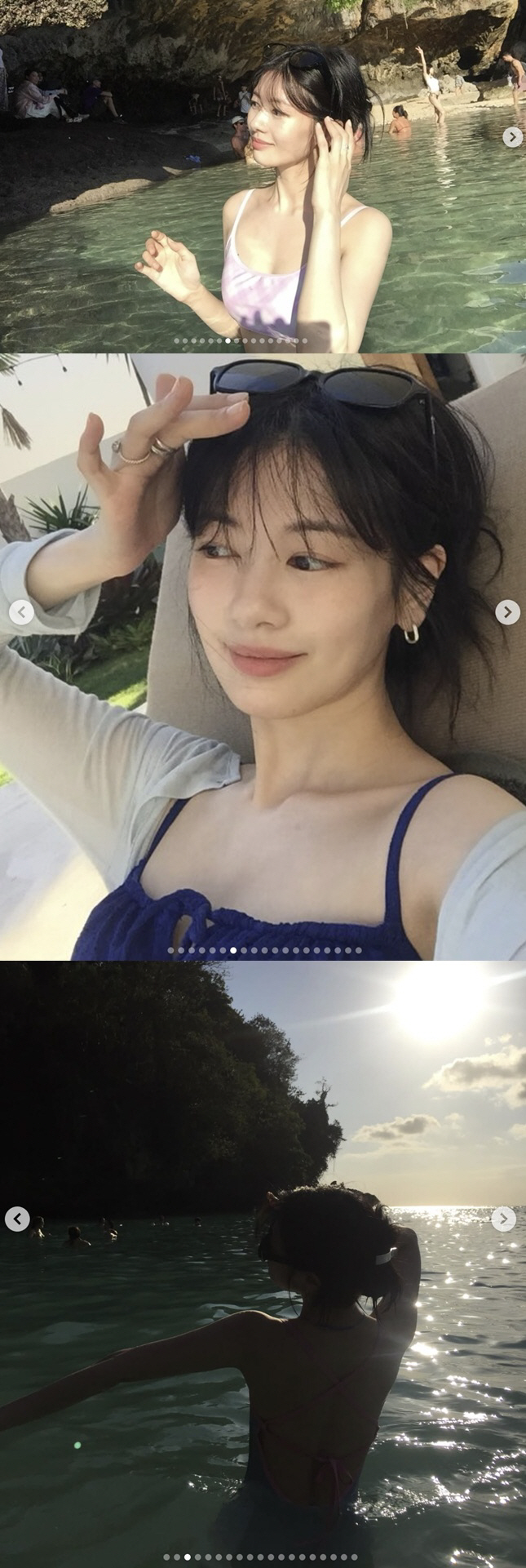 Jung So-min Shows Off Her Slender Bikini Figure... A 'Photoshoot in Itself' in Bali