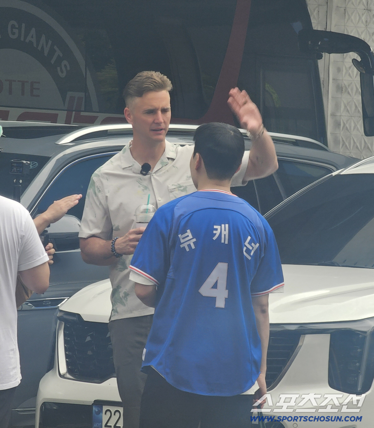 경기 전 라팍을 방문한 뷰캐넌의 모습. 대구=스포츠조선 정현석 기자 hschung@sportschosun.com
