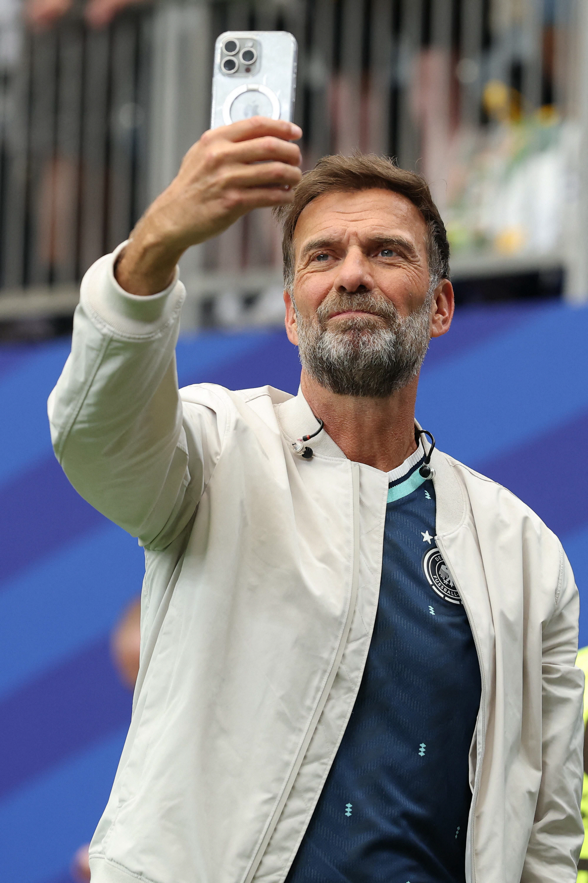 HOUSTON, TEXAS - JUNE 14: Jurgen Klopp attends the FIFA World Cup 2026 Group E match between Germany and Curacao at Houston Stadium on June 14, 2026 in Houston, Texas. Alexander Hassenstein/Getty Images/AFP (Photo by ALEXANDER HASSENSTEIN / GETTY IMAGES NORTH AMERICA / Getty Images via AFP)