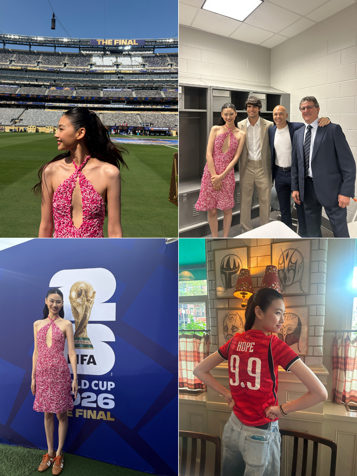 Jung Ho-yeon rides the success of 2 million-viewer film 'Hope' to the FIFA World Cup closing ceremony trophy trunk ceremony