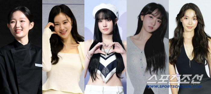 김시현, 김예원, 심자윤, 안주미, 최미나수(왼쪽부터). 사진=스포츠조선DB, 씨피엔터테인먼트, 초록뱀엔터테인먼트