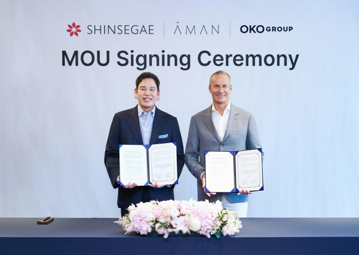 Shinsegae Group to Pursue Luxury Hotel and Residence Development with OKO Group... Chairman Chung Yong-jin Joins Hands with Chairman Doronin