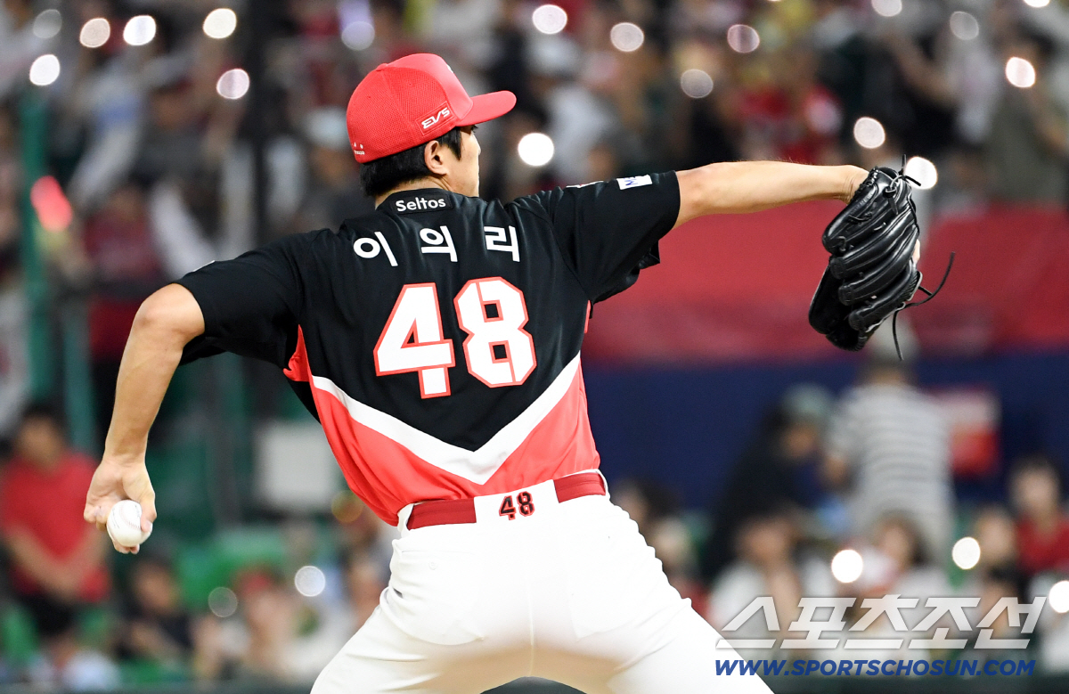 16일 인천SSG랜더스필드에서 열린 SSG와 KIA의 경기. KIA 이의리가 역투하고 있다. 인천=박재만 기자 pjm@sportschosun.com/2026.07.16/