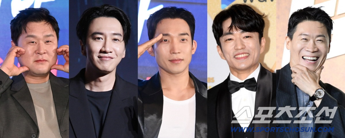 윤경호, 이광수, 이상이, 정문성, 진선규(왼쪽부터). 사진=스포츠조선DB