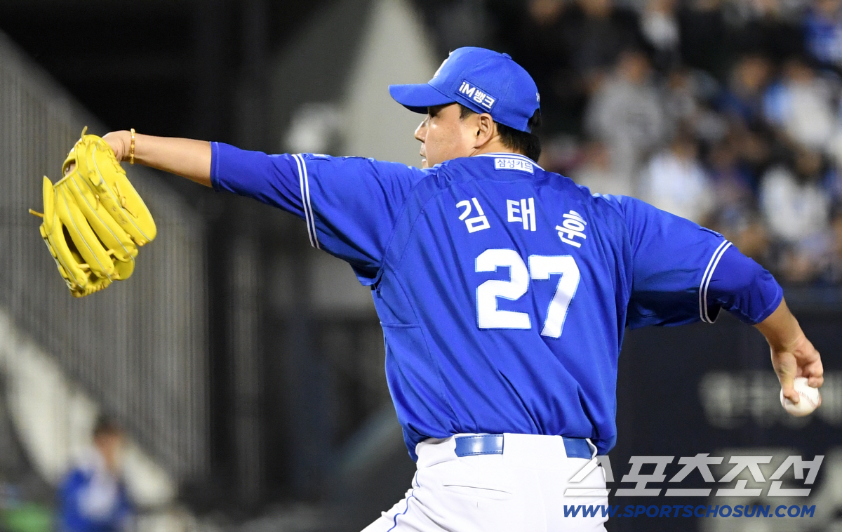 12일 잠실구장에서 열린 LG와 삼성의 경기. 삼성 김태훈이 역투하고 있다. 잠실=박재만 기자 pjm@sportschosun.com/2026.05.12/
