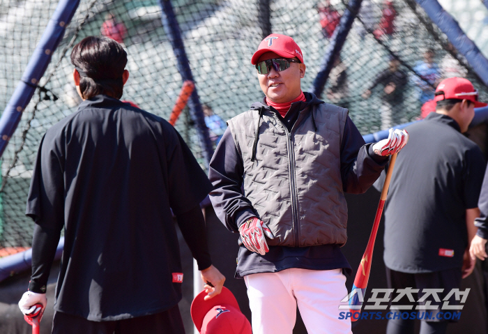 [포토] 이범호 감독 김도영 바라만봐도 미소가 절로