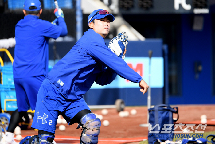 [포토] 김재성 구슬땀