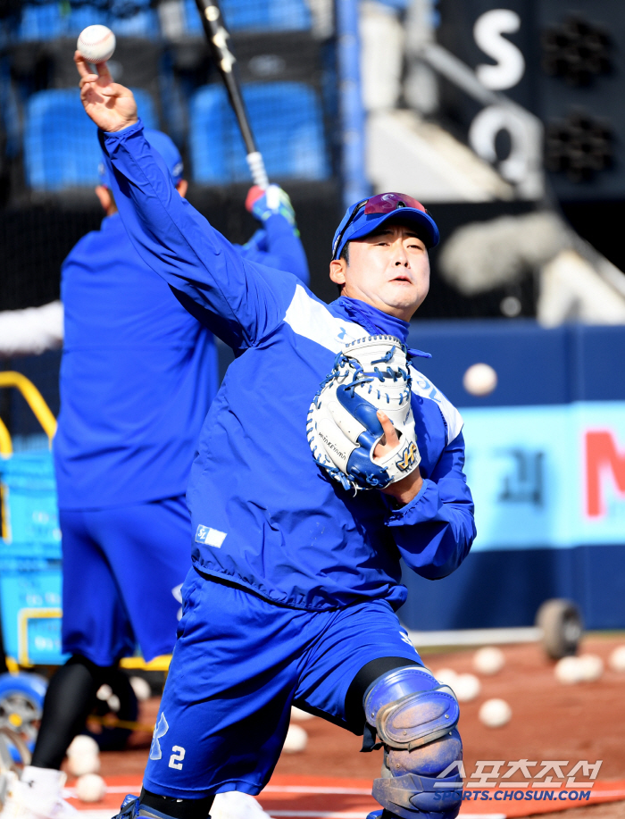 [포토] 김재성 구슬땀
