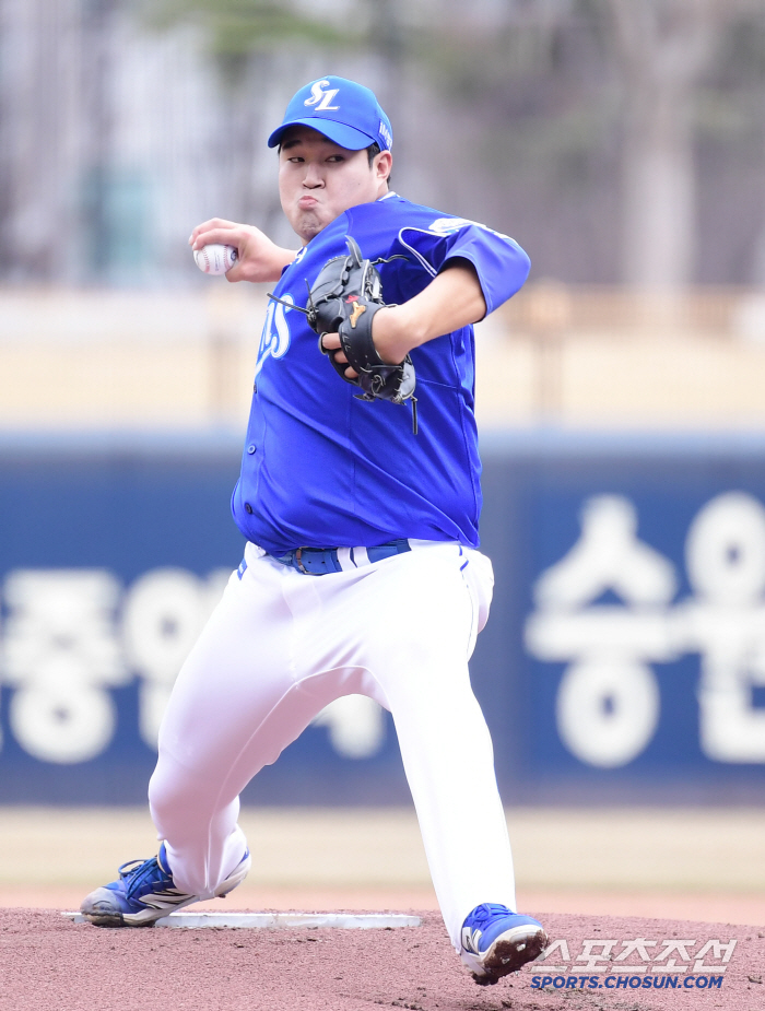 [포토] 삼성 김대호 시범경기 KIA 전 선발 등판