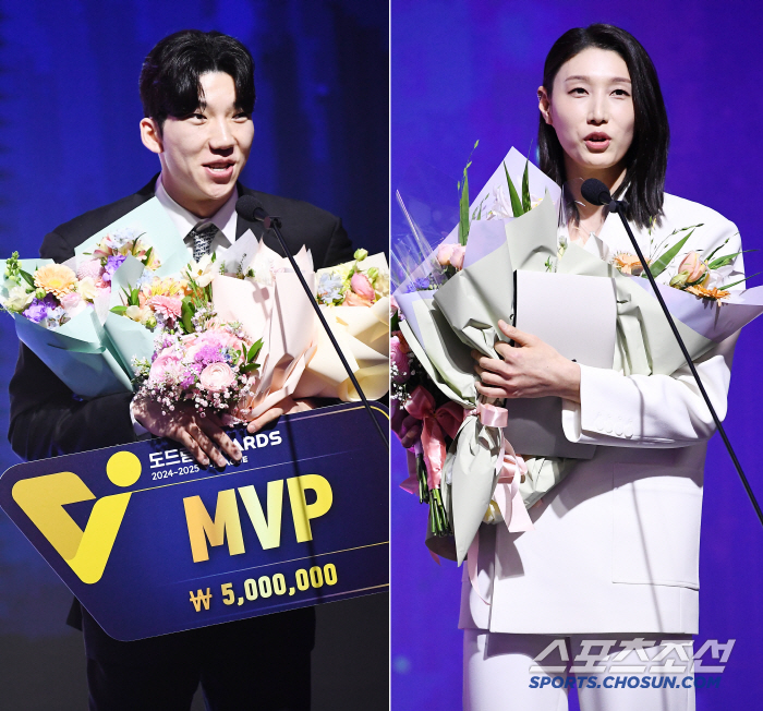 [포토] 김연경 허수봉,  MVP 수상