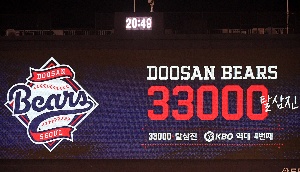 두산 베어스, 33000 탈삼진 달성