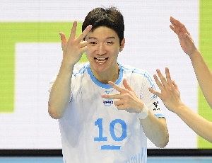 정지석, 트리플 크라운 환호