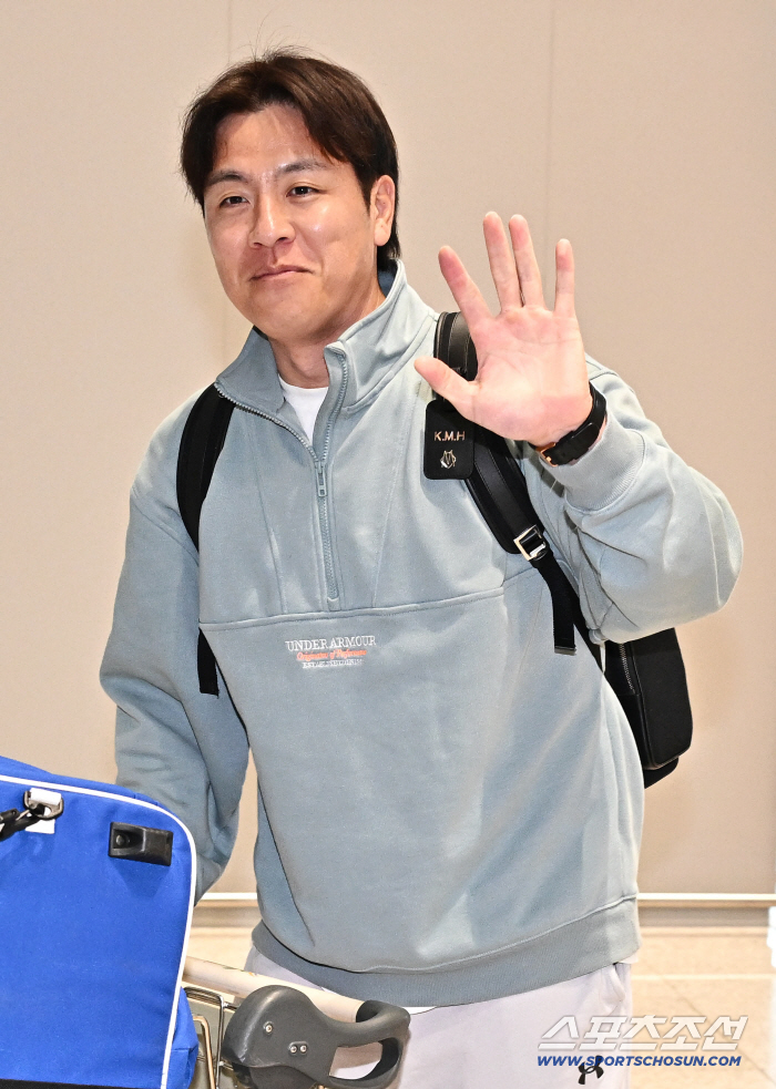 [포토] 강민호 전지훈련 잘 다녀오겠습니다