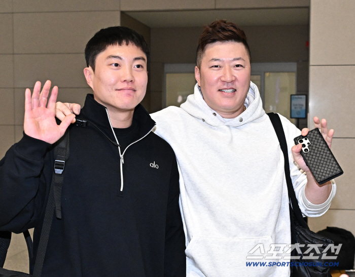 [포토] 류지혁-최형우 전지 훈련 다녀오겠습니다