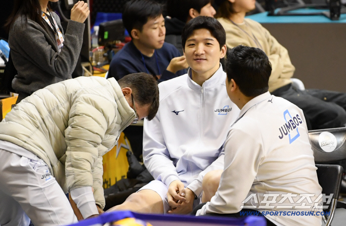 [포토] 정지석, 부상 치료에 집중