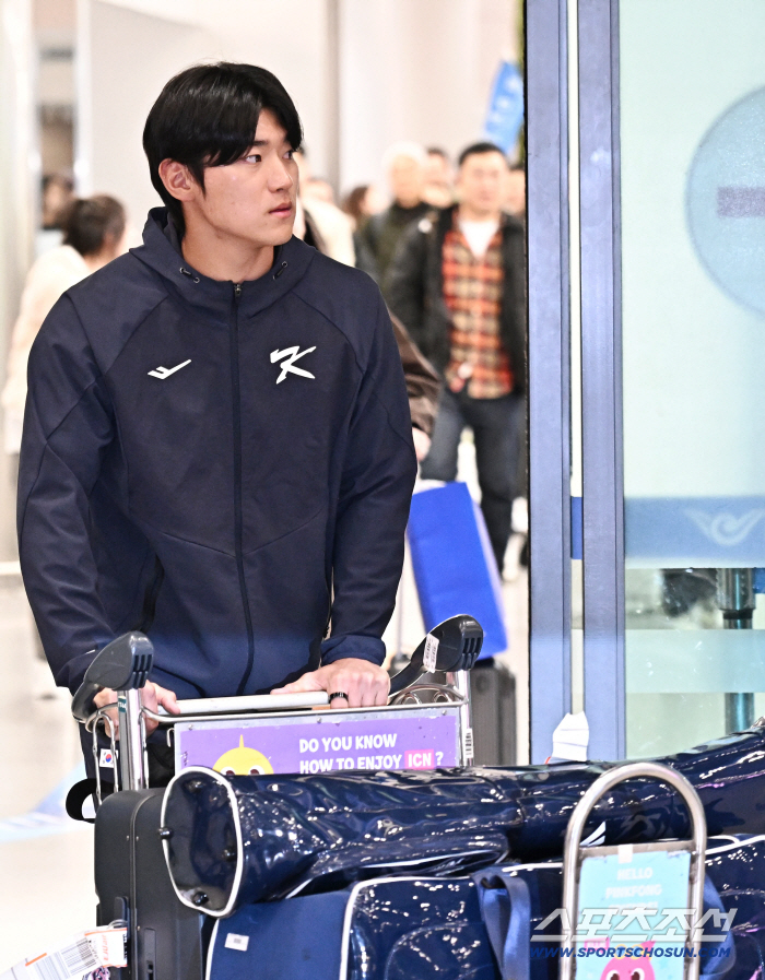 [포토] 김도영 야구대표팀 훈련 잘 마쳤어요