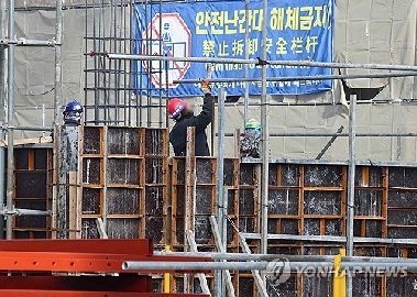 올 1분기 건설업 사고사망자 비율 전체 평균 대비 4배 기록