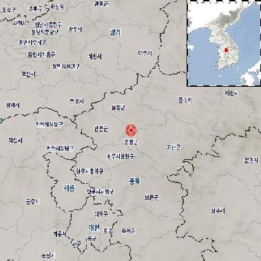 충북 증평서 규모 2.2 지진…“인근 흔들림”(종합)