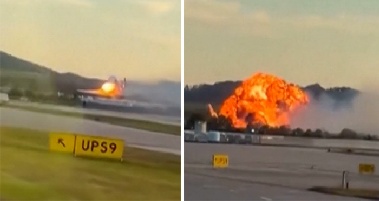 美 화물기 이륙 직후 추락, 최소 7명 숨져…“부상자 일부 상태 심각”