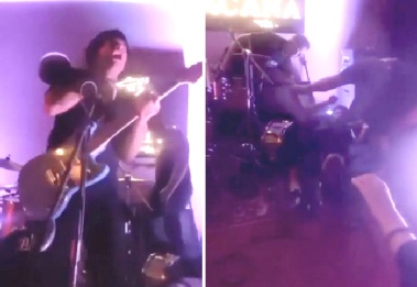 공연 중 가수 마이크 감전 사고로 쓰러져…수 초간 마비